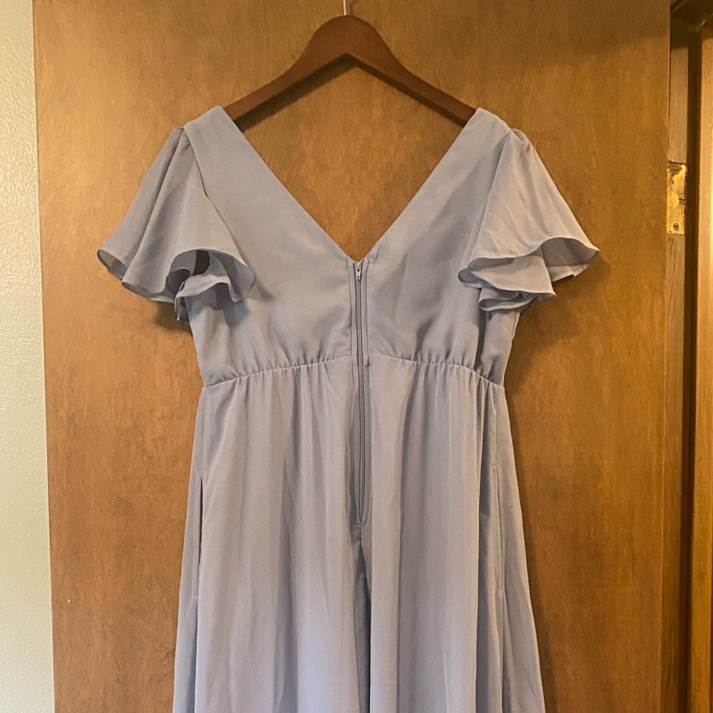 Elegant Blue Women's Dress